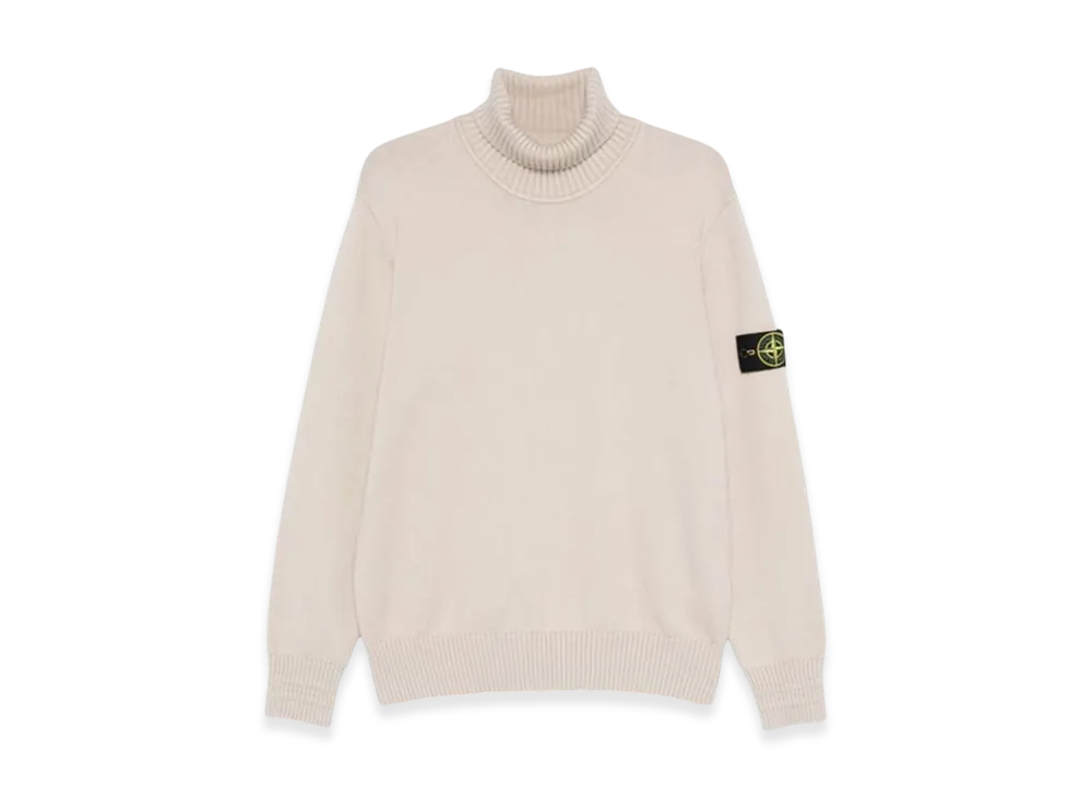Stone Island 505A2 Winter Cotton Turtleneck Sweater - 24FW "Off White"