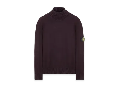 Stone Island 505A2 Winter Cotton Turtleneck Knit - 23FW "Dark Burgundy"