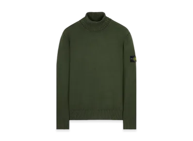 Stone Island 505A2 Winter Cotton Turtleneck Knit - 23FW "Olive Green"