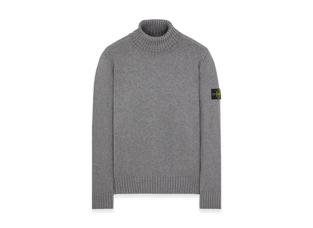 Stone Island 505A2 Winter Cotton Turtleneck Knit - 23FW "Dust Melange"