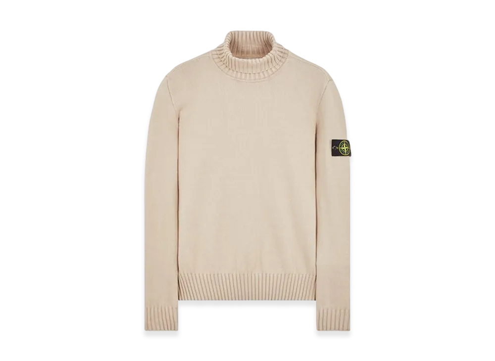 Stone Island 505A2 Winter Cotton Turtleneck Knit - 23FW "Stucco"