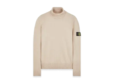 Stone Island 505A2 Winter Cotton Turtleneck Knit - 23FW "Stucco"