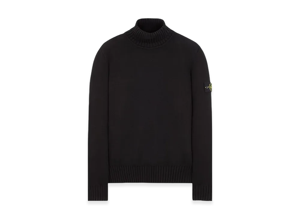 Stone Island 505A2 Winter Cotton Turtleneck Knit - 23FW "Black"