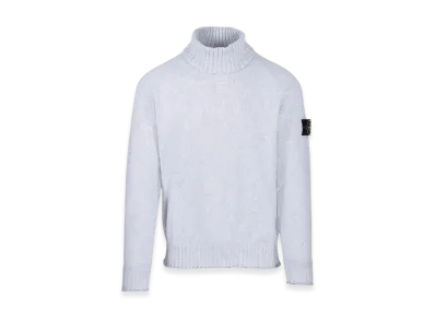 Stone Island 505A2 Winter Cotton Turtleneck Knit - 22FW "Light Grey"