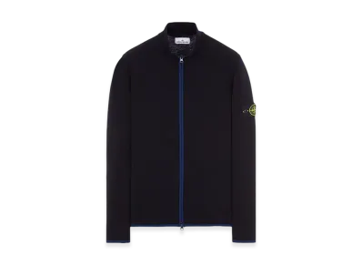 Stone Island 503A1 Stretch Wool Knit Cardigan - 23FW "Navy Blue"