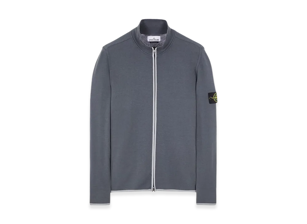 Stone Island 503A1 Stretch Wool Knit Cardigan - 23FW "Lead"