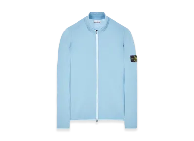 Stone Island 503A1 Stretch Wool Knit Cardigan - 23FW "Sky Blue"