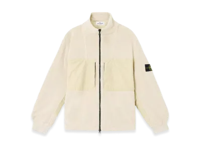 Stone Island 46753 Cotton Pile with Nylon-TC Track Top with Anti-Drop - 24FW "Off White"