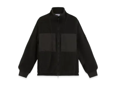 Stone Island 46753 Cotton Pile with Nylon-TC Track Top with Anti-Drop - 24FW "Lead Grey"