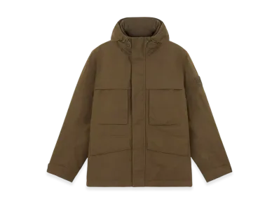 Stone Island 452F1 Weatherproof Cotton Canvas Stone Island Ghost Field Jacket with Natural All-Weather Barrier - 24FW "Military Green"
