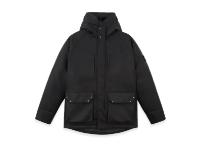 Stone Island 44736 Diagonal Nylon Down Wind Resistant Down Parka - 24FW "Black"