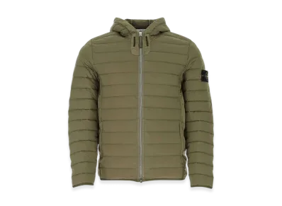 Stone Island 44525 Loom Woven Down Chambers Stretch Nylon-TC Jacket - 21SS "Olive Green"