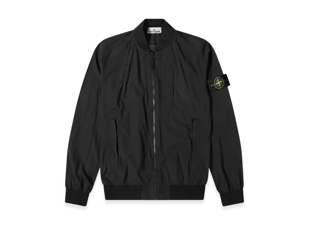 Stone Island 44431 Skin Touch Nylon TC Packable Bomber Jacket - 20SS "Black"