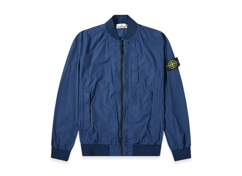 Stone Island 44431 Skin Touch Nylon TC Packable Bomber Jacket - 20SS "Marine Blue"
