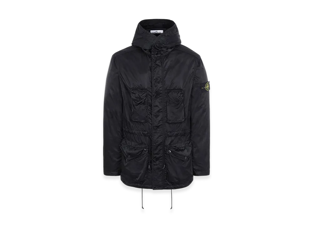Stone Island 44430 Nylon Raso-TC Hooded Field Jacket - 21SS "Black"