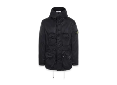 Stone Island 44430 Nylon Raso-TC Hooded Field Jacket - 21SS "Black"