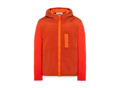 Stone Island 44134 Nylon Metal in Econyl Regenerated Nylon with Primaloft-TC And Knit Hooded Blouson - 23FW "Lobster Red"