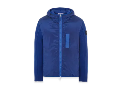 Stone Island 44134 Nylon Metal in Econyl Regenerated Nylon with Primaloft-TC And Knit Hooded Blouson - 23FW "Ultramarine Blue"