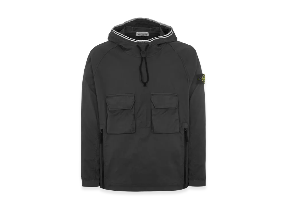 Stone Island 44019 Supima Cotton Twill Stretch-TC Anorak - 22SS "Black"