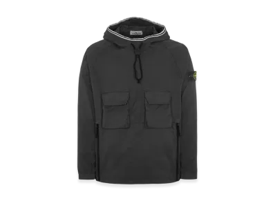 Stone Island 44019 Supima Cotton Twill Stretch-TC Anorak - 22SS "Black"