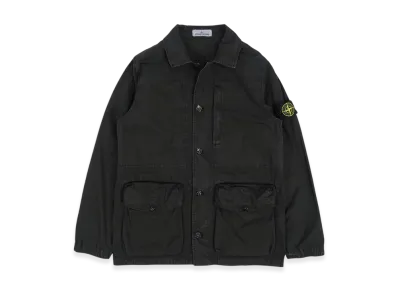 Stone Island 439WN Brushed Cotton Canvas Garment Dyed Old Effect Jacket - 22SS "Black"