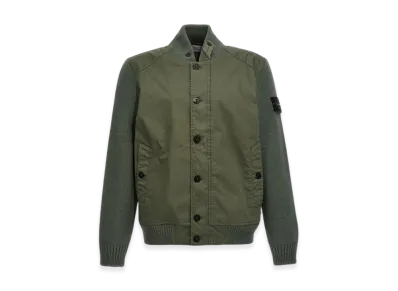 Stone Island 43935 Bio Raso with Bio-Alloy Light Cover-TC Bomber Jacket - 24SS "Musk Green"