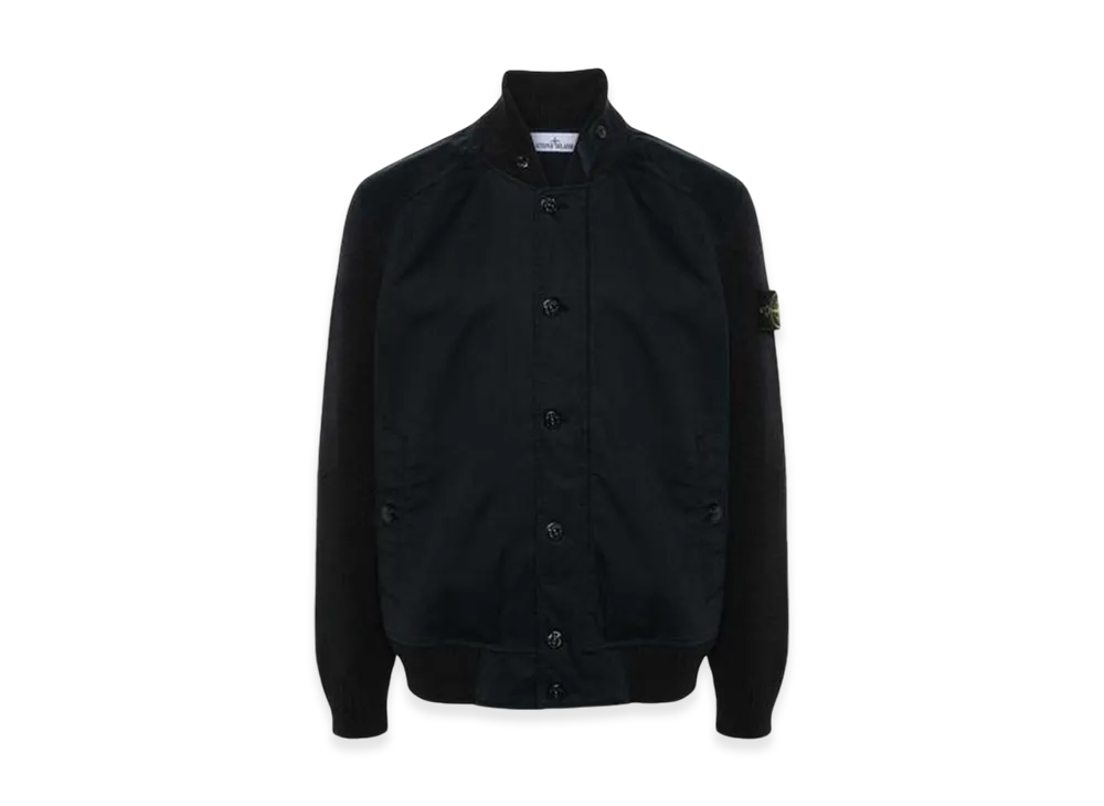 Stone Island 43935 Bio Raso with Bio-Alloy Light Cover-TC Bomber Jacket - 24SS "Navy Blue"