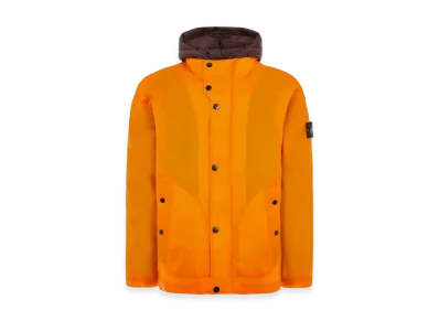 Stone Island 43899 Poly Strata Ice Jacket Garment Dyed Down 26GR X SQM-N - 23FW "Rust"