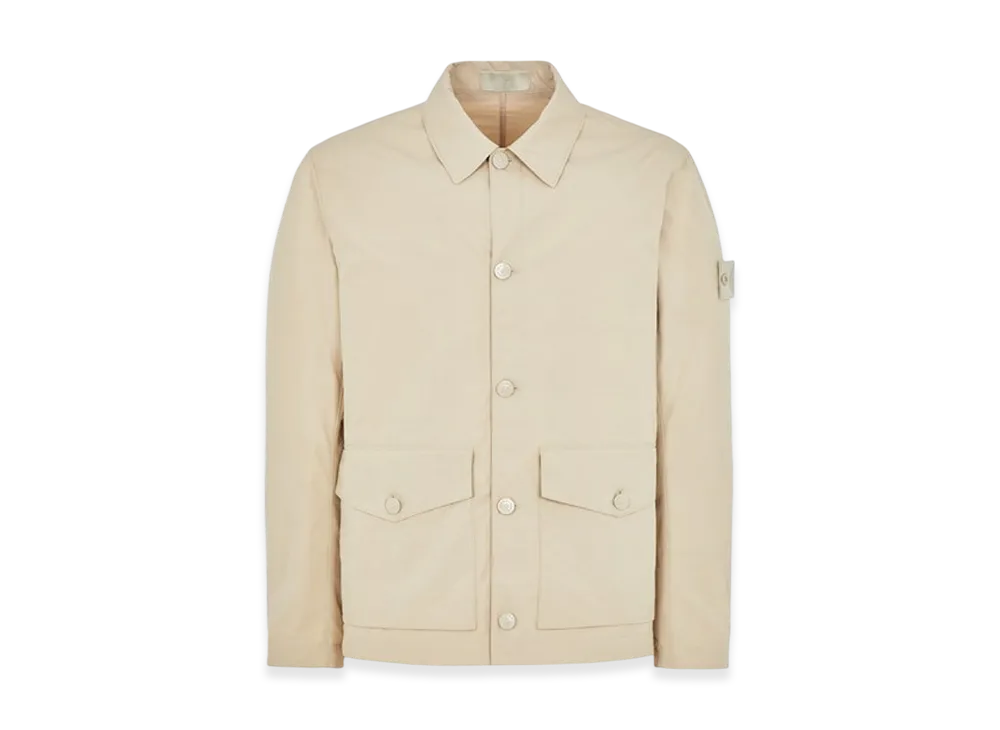 Stone Island 437F1 Ghost Piece O-Ventile Hooded Jacket - 23SS "Beige"