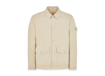 Stone Island 437F1 Ghost Piece O-Ventile Hooded Jacket - 23SS "Beige"