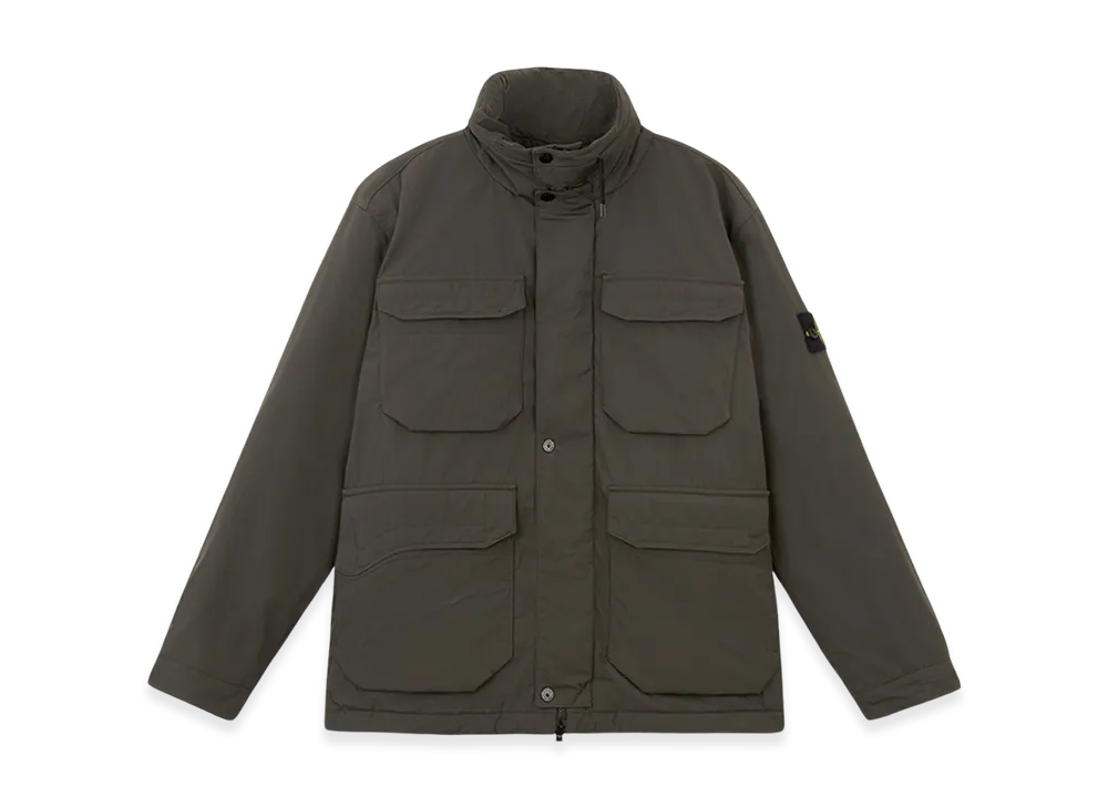 Stone Island 43626 Polyester Micro Twill Field Jacket with Anti Drop - 24FW "Charcoal Grey"
