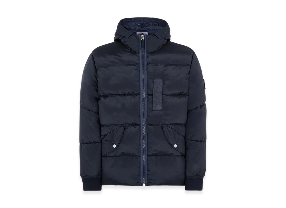 Stone Island 43619 Nylon Metal Econyl Regenerated Nylon Down Jacket - 22FW "Navy Blue"