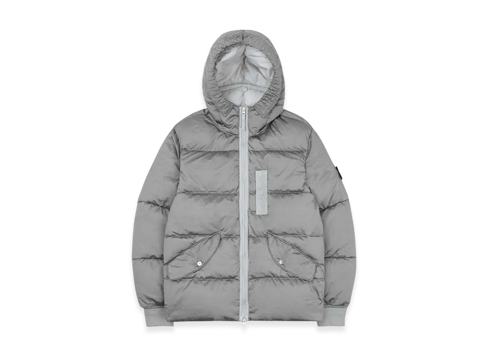Stone Island 43619 Nylon Metal Econyl Regenerated Nylon Down Jacket - 22FW "Light Grey"