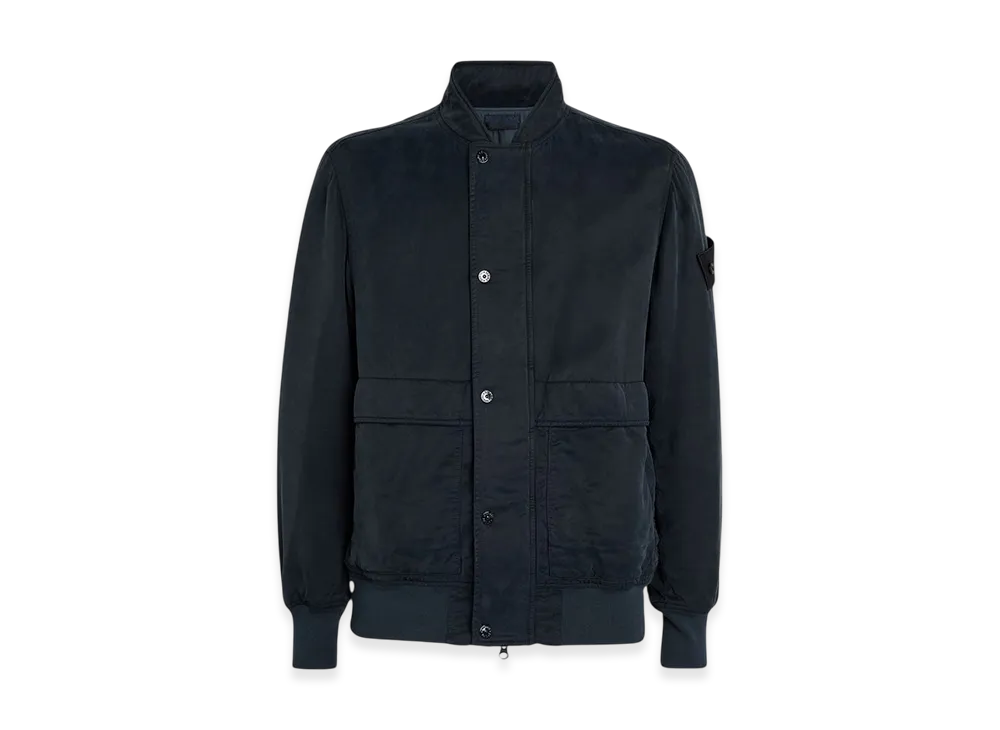 Stone Island 435F2 Stone Island Ghost Piece Cupro Raso with Primaloft-TC Bomber Jacket - 24SS "Blue"