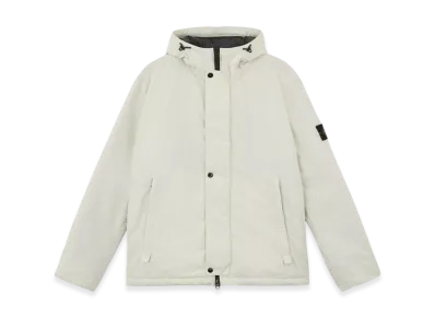 Stone Island 43426 Polyester Micro Twill Hooded Jacket with Anti-Drop - 24FW "Off White"