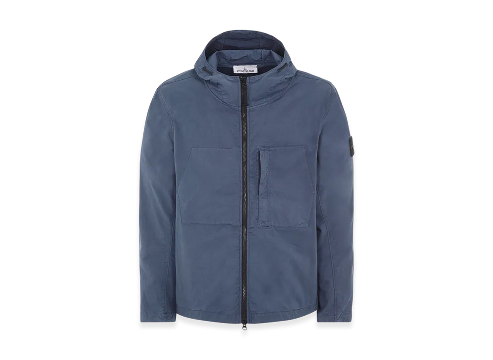 Stone Island 43310 Supima Cotton Hooded Jacket - 23SS "Avio Blue"