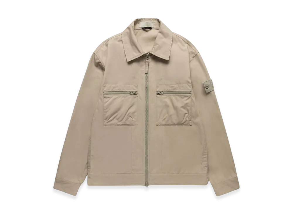 Stone Island 432F1 Weatherproof Cotton Canvas Ghost Piece Shirt Field Jacket - 24SS "Beige"