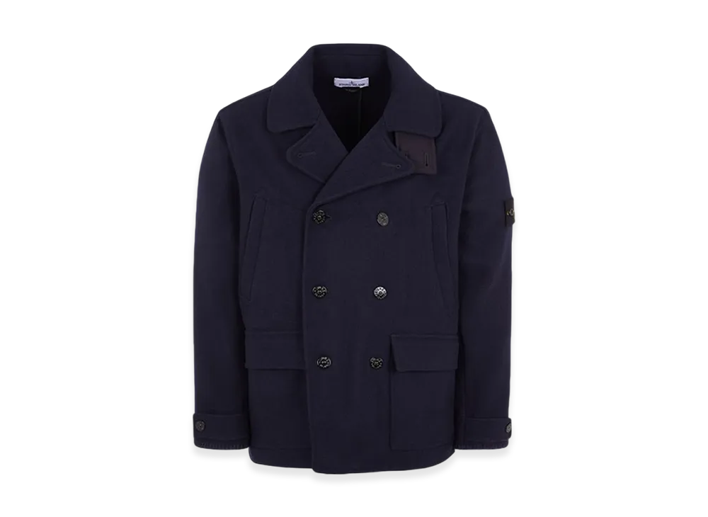Stone Island 43030 Panno Speciale Wool Nylon Peacoat - 23FW "Marine Blue"