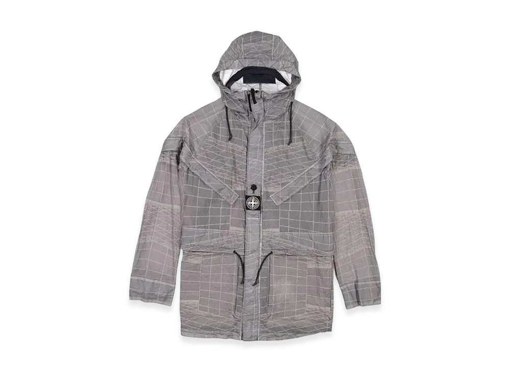 Stone Island 42999 Reflective Grid Lamy TC Jacket - 21SS "Pewter Grey"