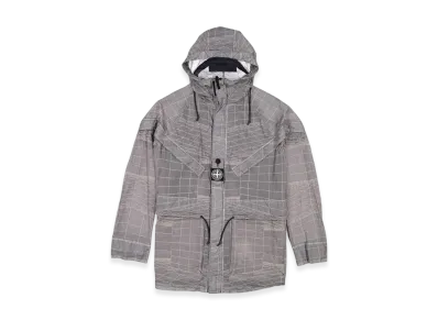 Stone Island 42999 Reflective Grid Lamy TC Jacket - 21SS "Pewter Grey"