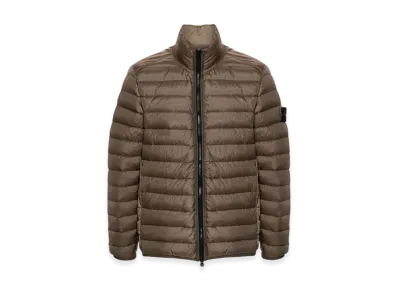 Stone Island 42924 Loom Woven Chambers Recycled Nylon Down-TC Hooded Jacket with Anti Drop - 24FW "Walnut Brown"