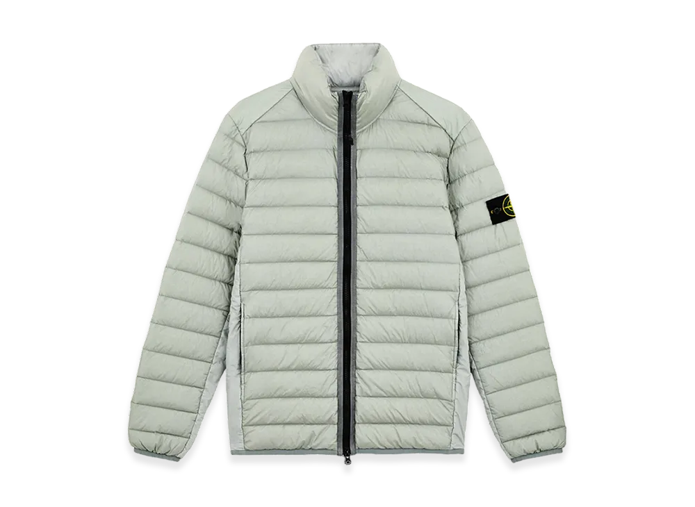 Stone Island 42924 Loom Woven Chambers Recycled Nylon Down TC Hooded Jacket with Anti Drop - 24FW "Grey"