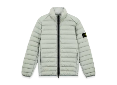 Stone Island 42924 Loom Woven Chambers Recycled Nylon Down TC Hooded Jacket with Anti Drop - 24FW "Grey"