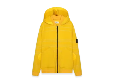Stone Island 42854 Panno Militare + Righe Reflective Hooded Blouson - 22FW "Yellow"