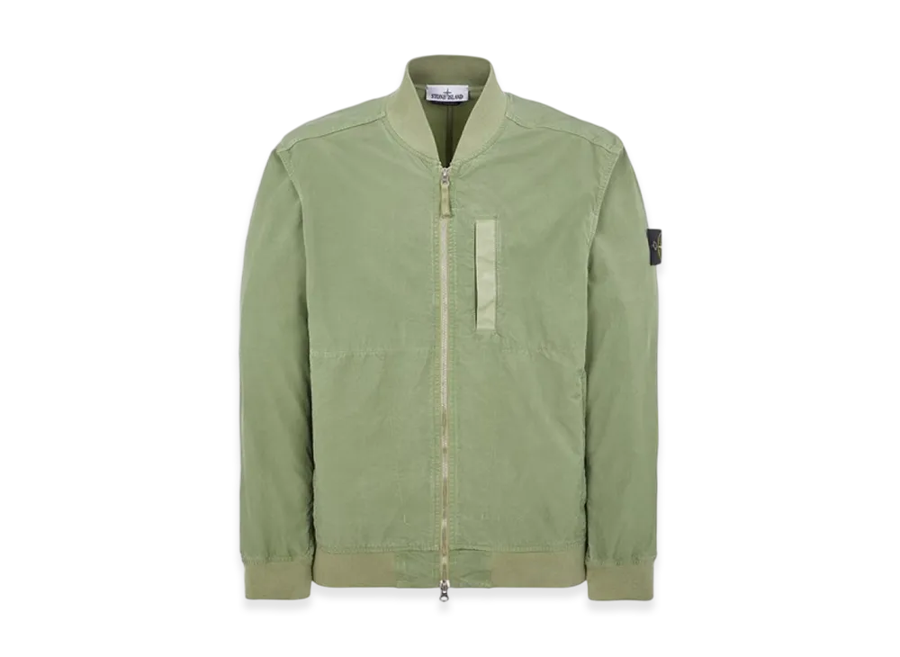 Stone Island 42629 Cupro Cotton Twill TC Jacket - 23SS "Sage Green"