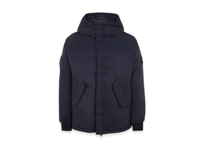 Stone Island 42521 Opaque Nylon Twill Down Hooded Jacket - 23FW "Navy Blue"