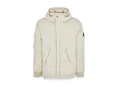 Stone Island 42521 Opaque Nylon Twill Down Hooded Jacket - 23FW "Stucco"