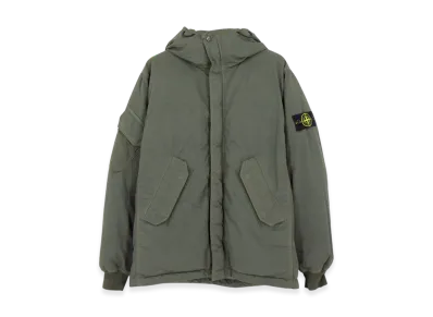 Stone Island 42521 Opaque Nylon Twill Down Hooded Jacket - 23FW "Olive Green"
