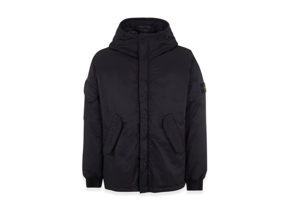 Stone Island 42521 Opaque Nylon Twill Down Hooded Jacket - 23FW "Black"