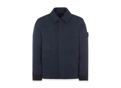 Stone Island 422F1 Ghost Piece Mac O-Ventile Down Jacket - 23FW "Navy Blue"